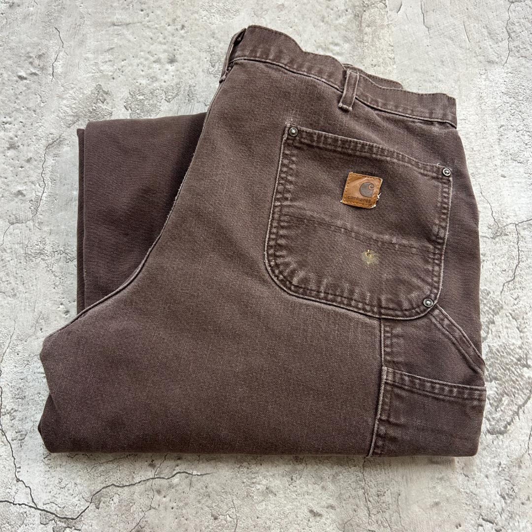 .*様 Carhartt　ダブルニーダックペインターパンツ　W39　ダークブラウ