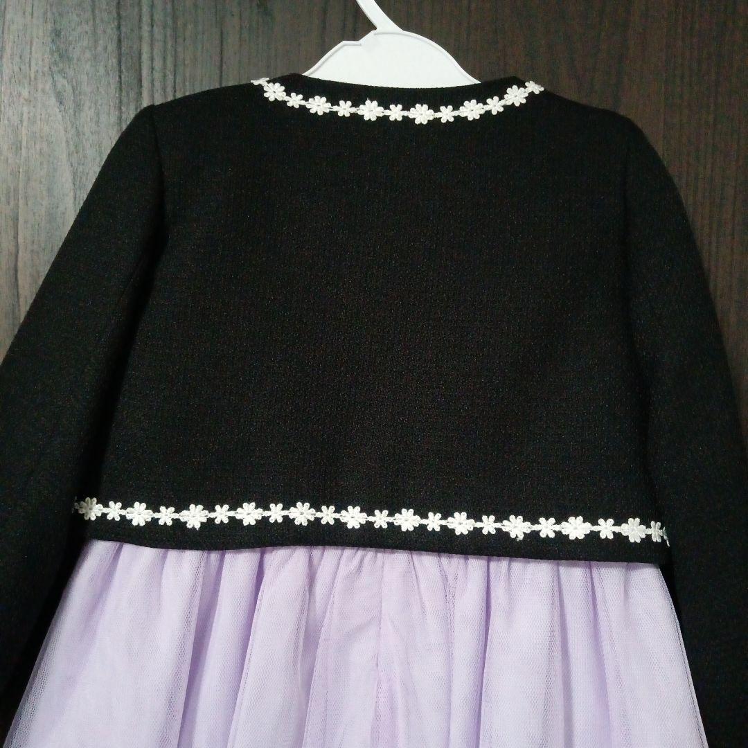 a.v.v 入学式 フォーマル 女の子 120 パープル 紫 ラベンダー