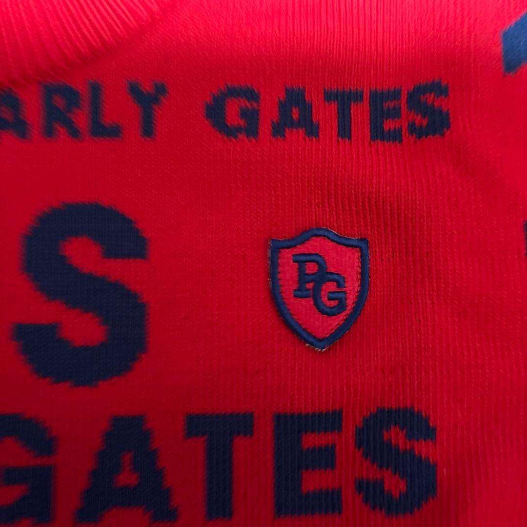 パーリーゲイツ　赤セーター、 紺色スカート、未使用品