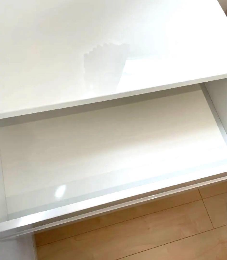 ニトリ　ローチェスト　ホワイト　3段　フォウ　80 WH