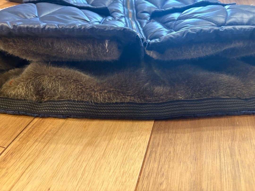 WESTRIDE ネイビー キルティングダウンベスト S ハンガリーグース