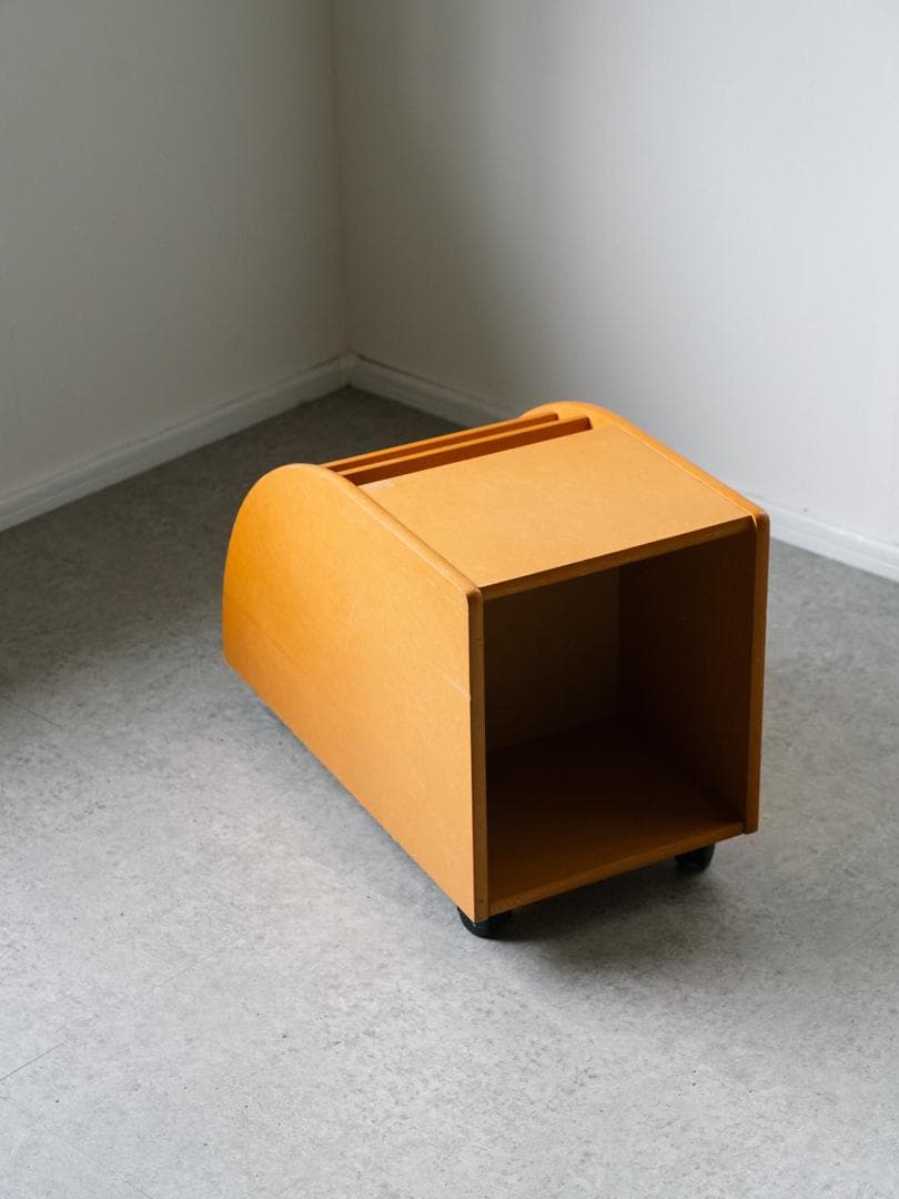 vintage キャスター マガジンラック 収納ワゴン サイドテーブル モダン