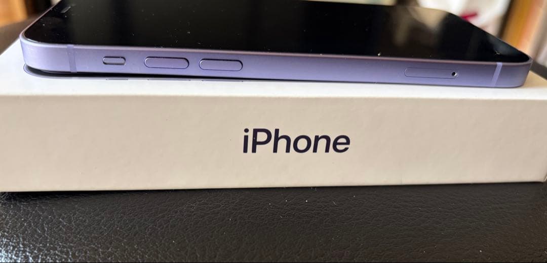 iPhone12 中古品 パープル 美品 箱あり 充電ケーブル未使用