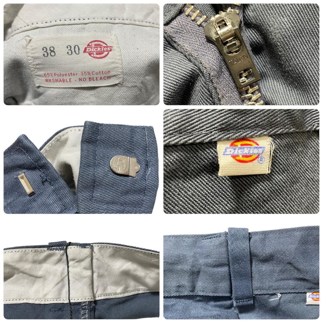 70s USA製 ディッキーズ w38 ワークパンツ チビタグ タロンジップ
