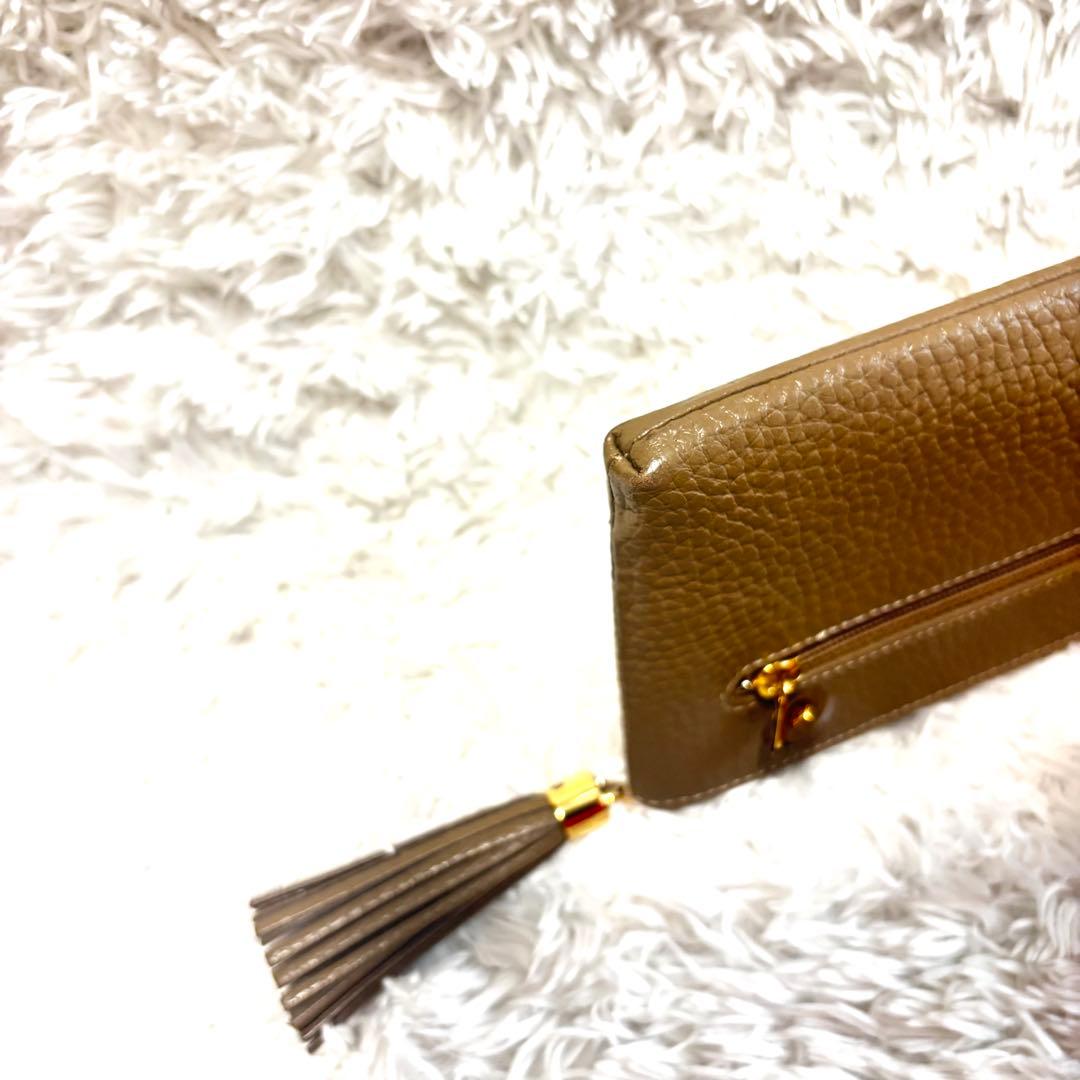 アタオ ATAO トープ 長財布 リモ　タッセル