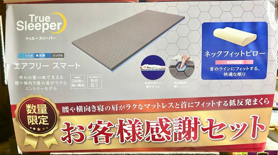 こ*ん様 トゥルースリーパー エアフリースマート ネックフィットピローセットかた