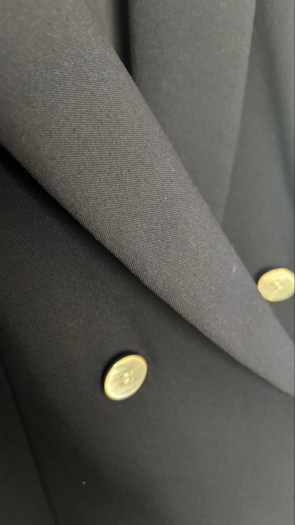 IENA ウールダブルブレストジャケット◆38ネイビー