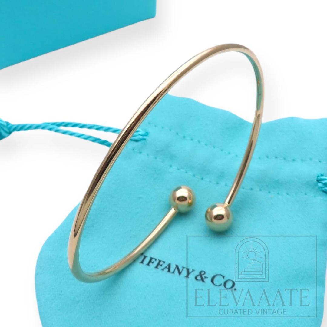 ティファニー ハードウェア ボール バイパス ゴールド バングル TO104