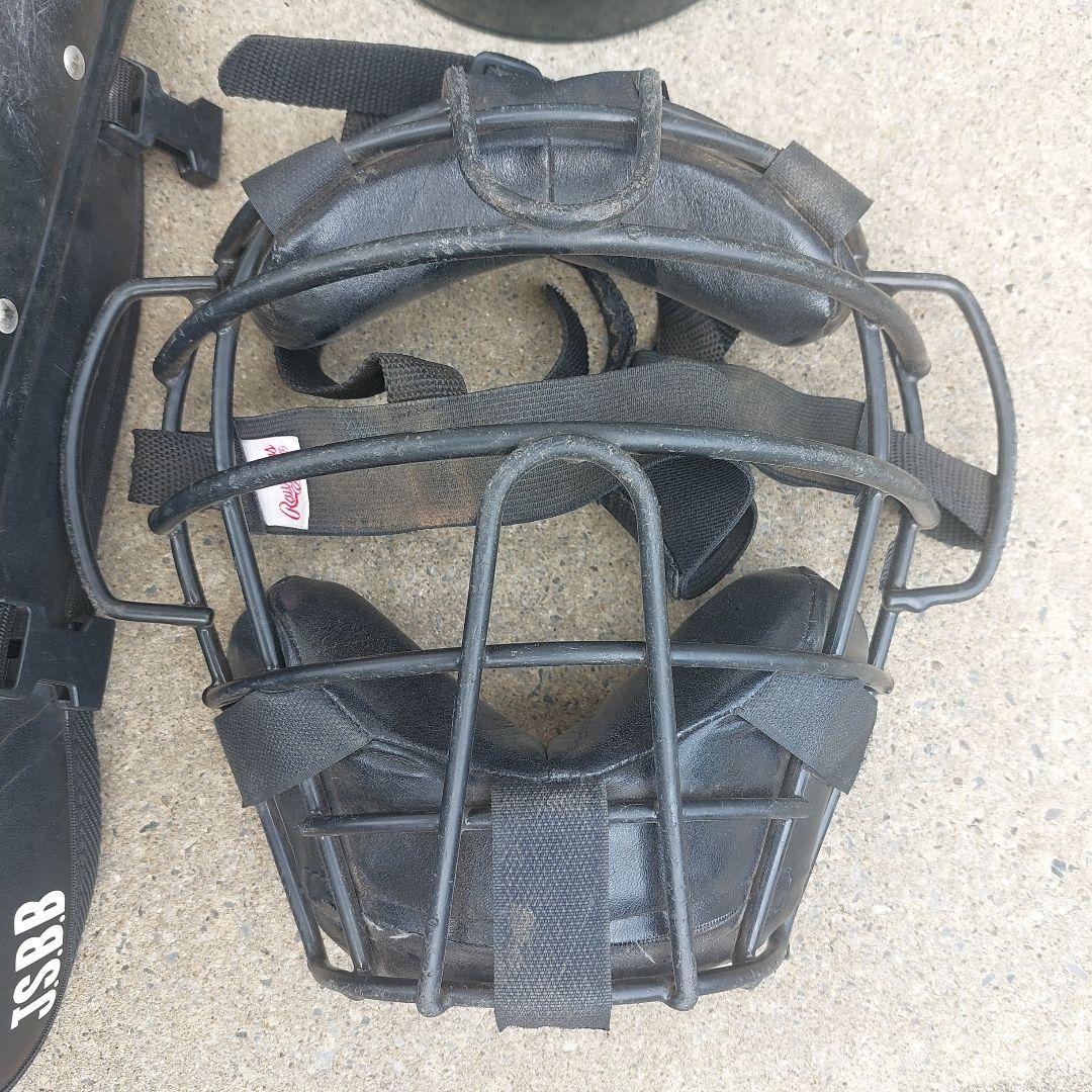 Rawlings キャッチャー防具セット ブラック　軟式　ローリングス