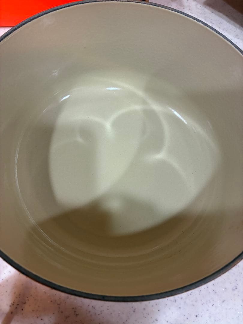 ル・クルーゼ ココットロンド 20cm オレンジ 未使用