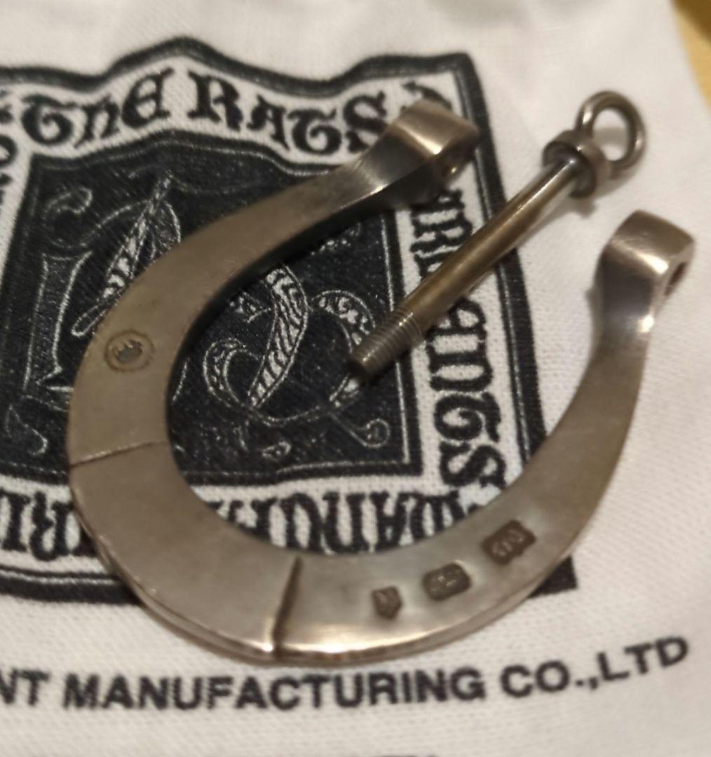 フ*ジ様 ラッツ RATS シルバー925　ホースシュー型 キーリング