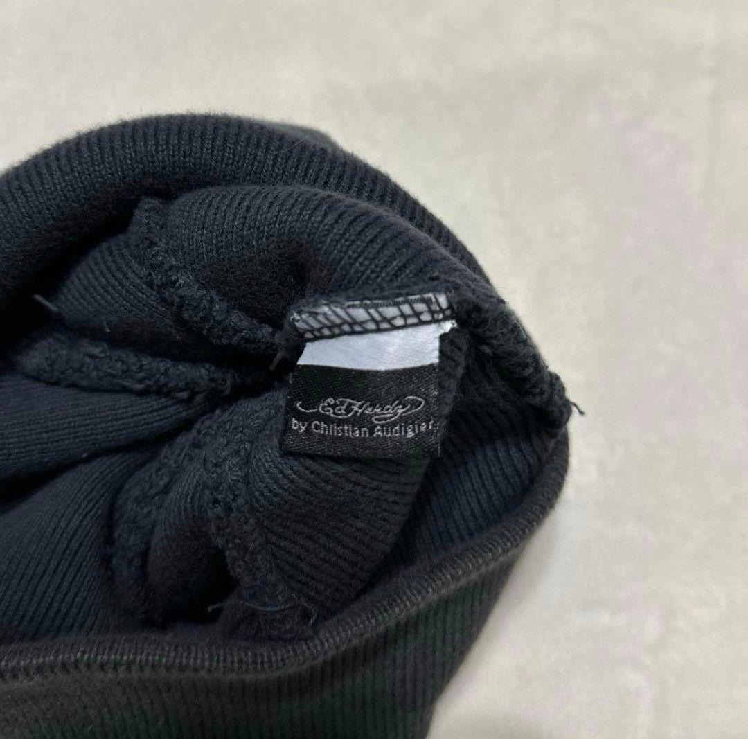 【希少】00's y2k スカル ED HARDY ニット帽 グランジ