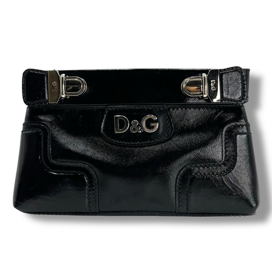 美品 ドルガバ DG バックル クラッチバッグ バッグ ビンテージ メンズ 希少