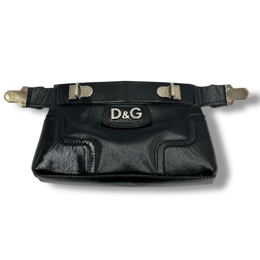 美品 ドルガバ DG バックル クラッチバッグ バッグ ビンテージ メンズ 希少