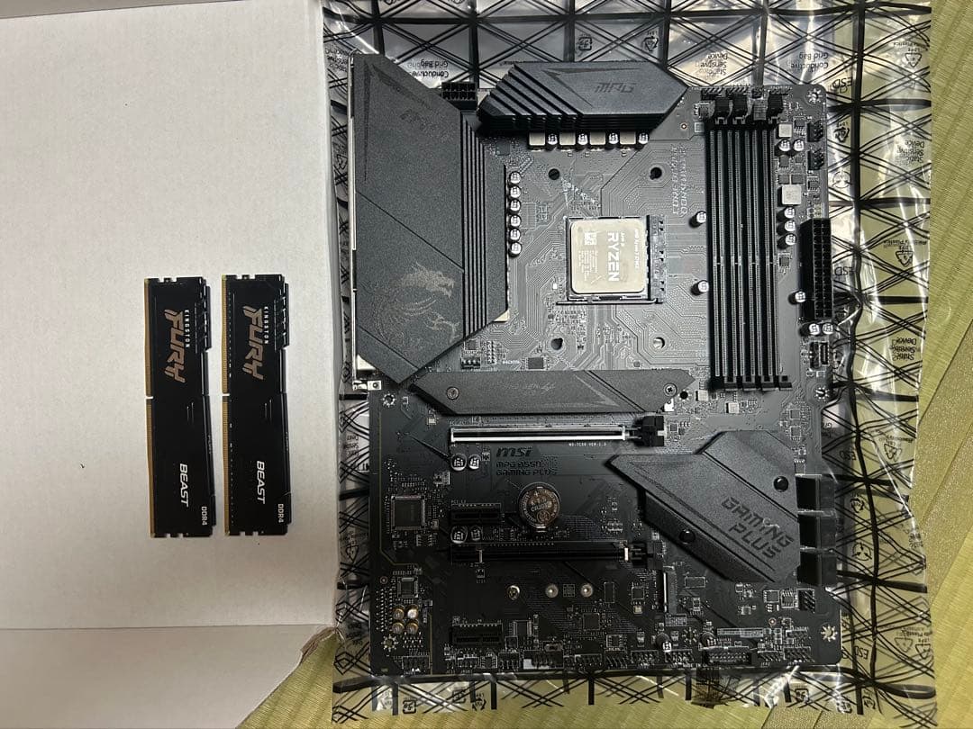 値下可　中古　Ryzen 7 5700x+マザーボード+メモリ64gbセット