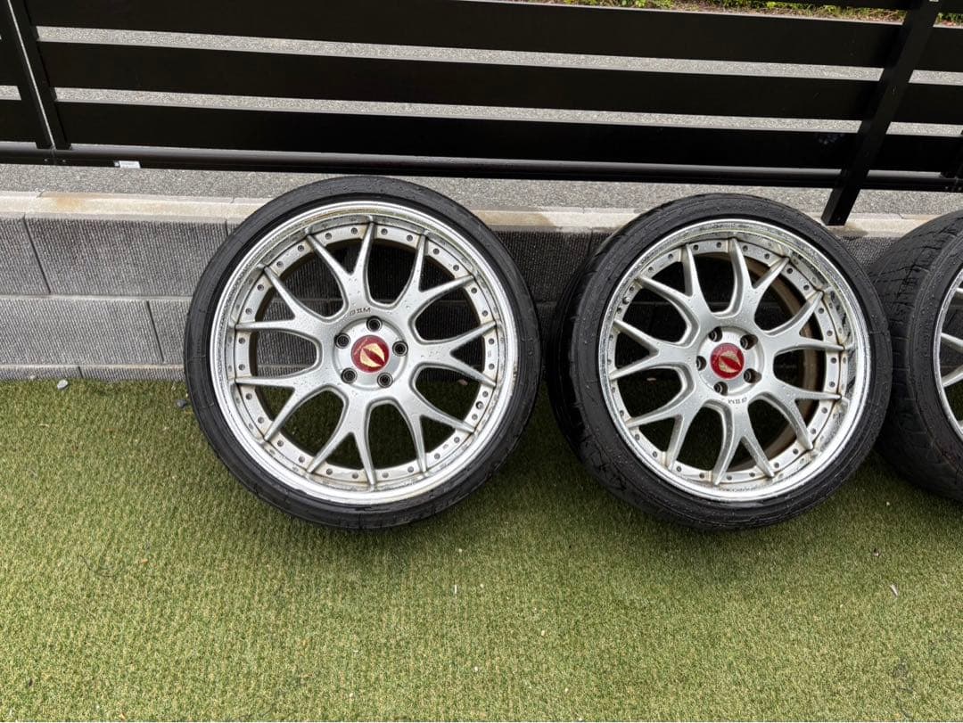 v*イ様 エイムゲイン　20インチ ホイールセット スペーサーロックナット付き