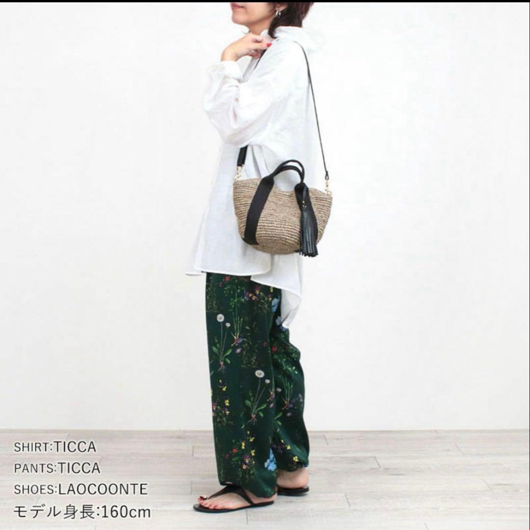 ヴィオラドーロ　カゴバッグラフィア2wayタッセル付き美品