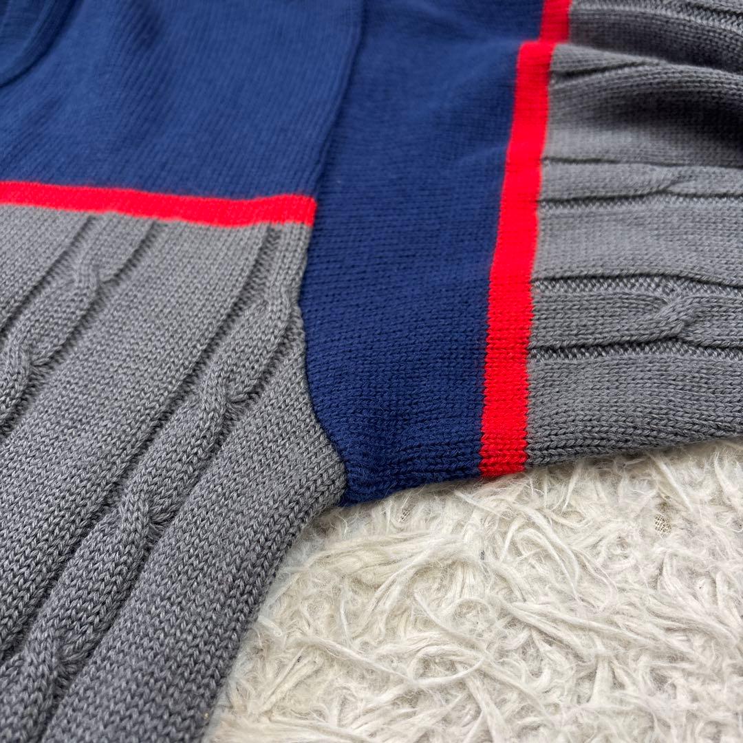 タグ付き☆希少【ジバンシー　プレイ】ロゴ刺繍ワッペン　ウール　バイカラー　L