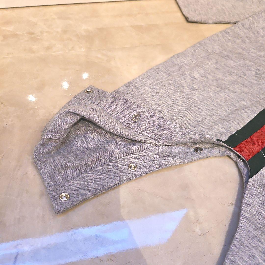 新品タグ付き　GUCCI グレー ロンパース・カバーオール セット