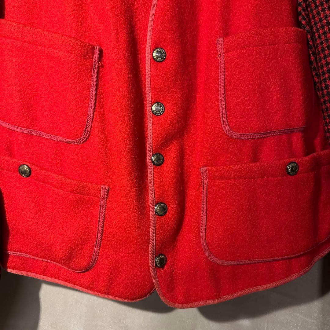 か*す様 50s Woolrich ウールリッチ　ノーカラージャケット　ベスト