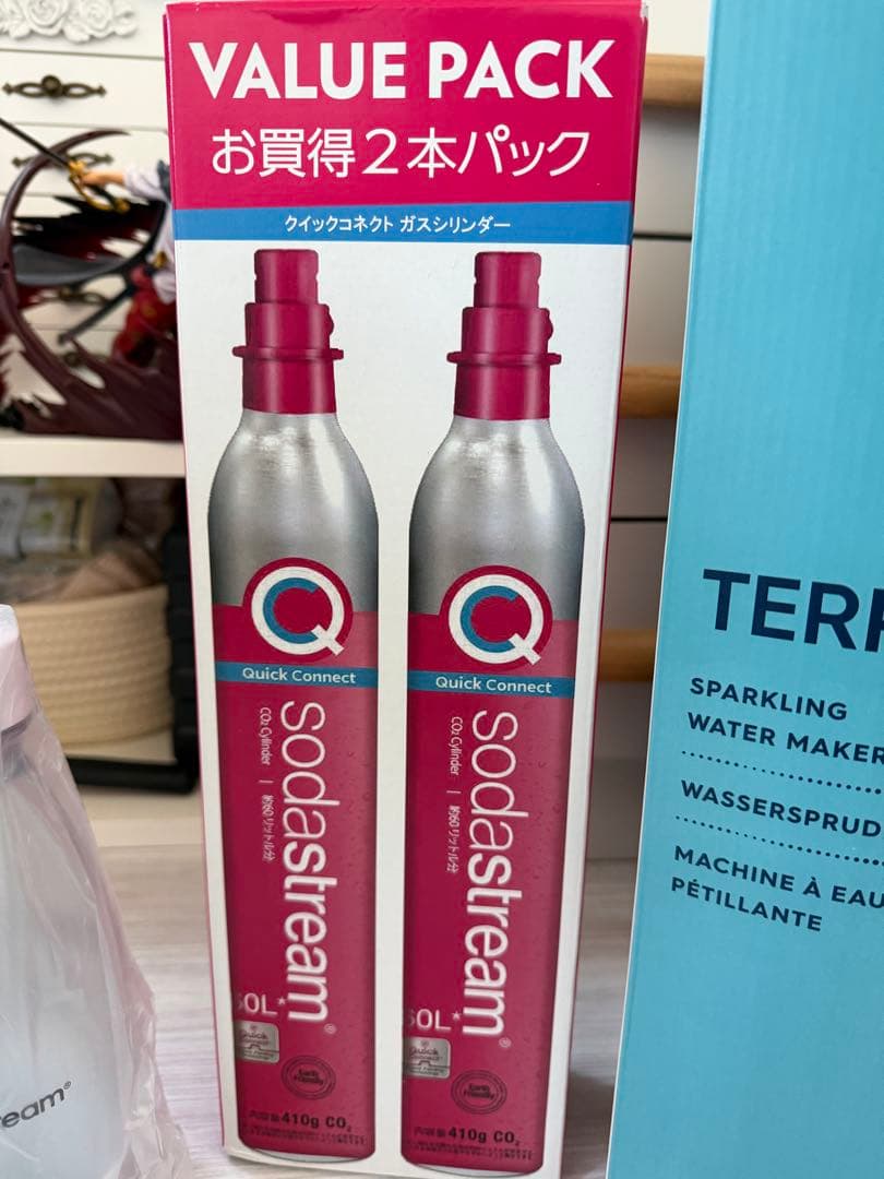 ソーダストリーム／TERRA／ガス2本／DWSボトル付き