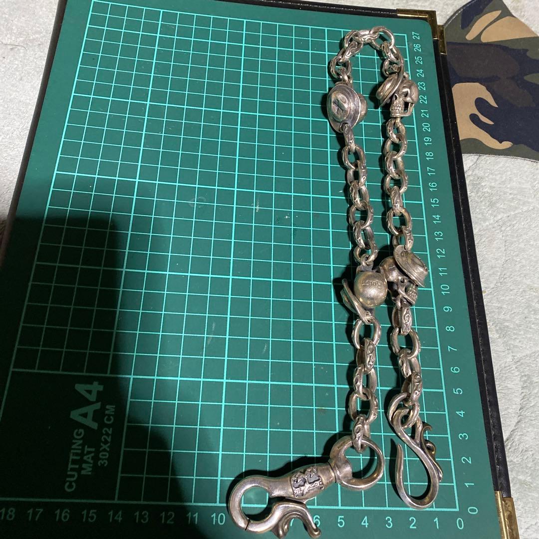 すごく素早い　ROIST スカル　ウォレットチェーン　925 帽子