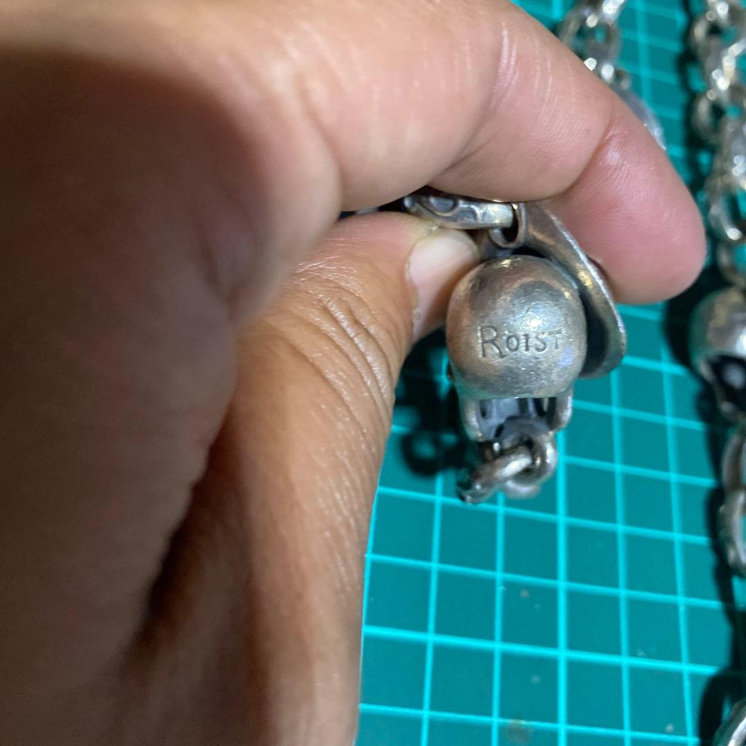すごく素早い　ROIST スカル　ウォレットチェーン　925 帽子