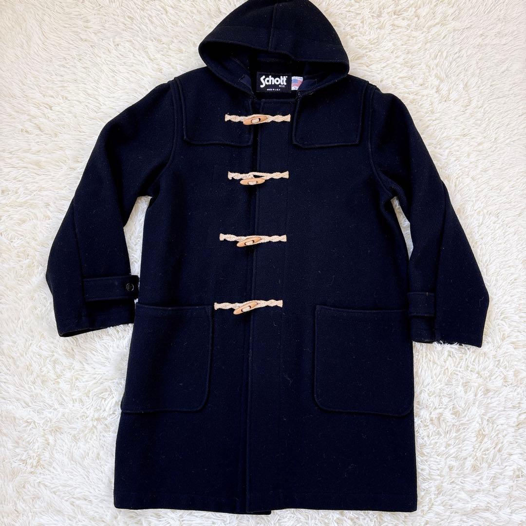 美品　ショット　ダッフルコート　上着　アウター　ロングコート　メンズ　L