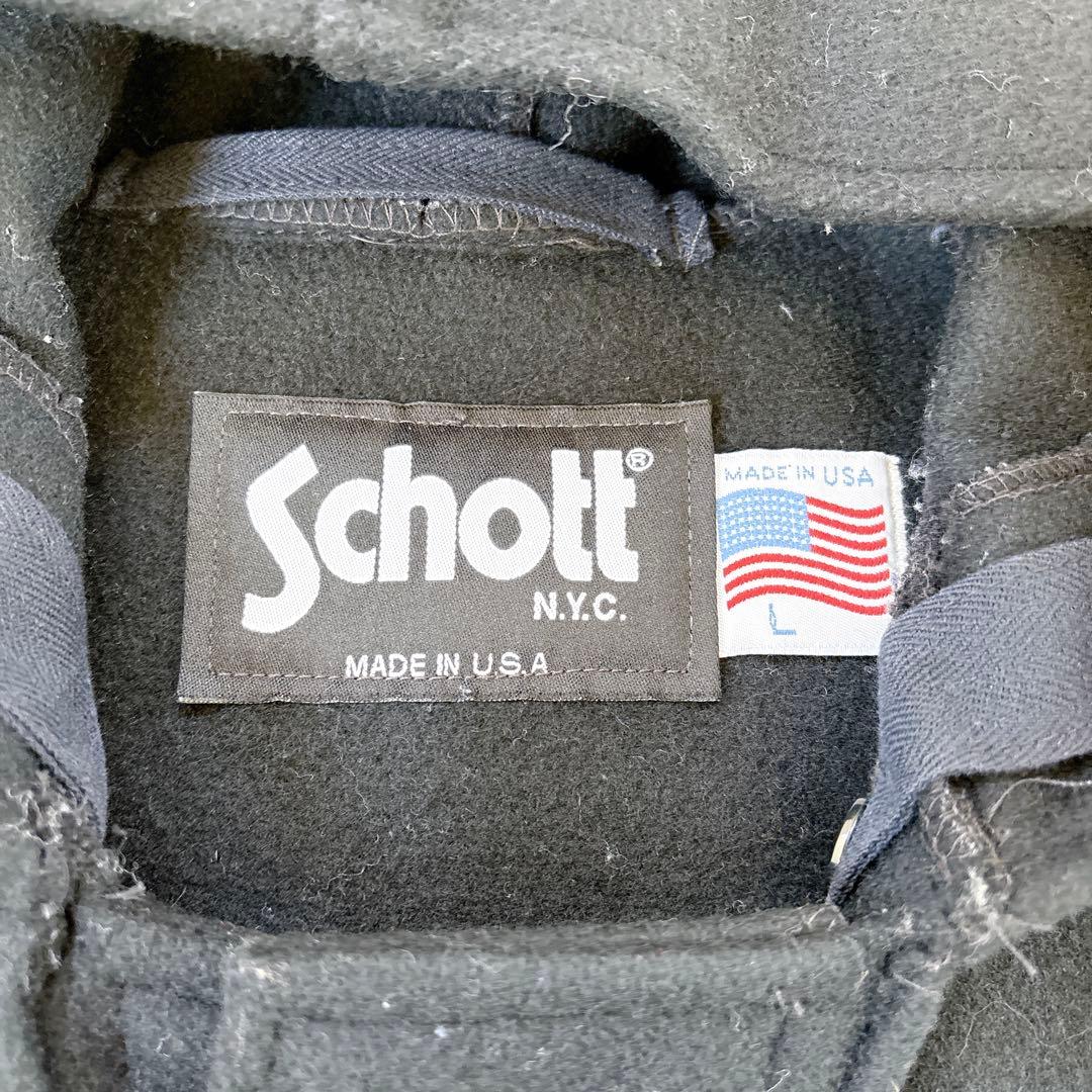 美品　ショット　ダッフルコート　上着　アウター　ロングコート　メンズ　L