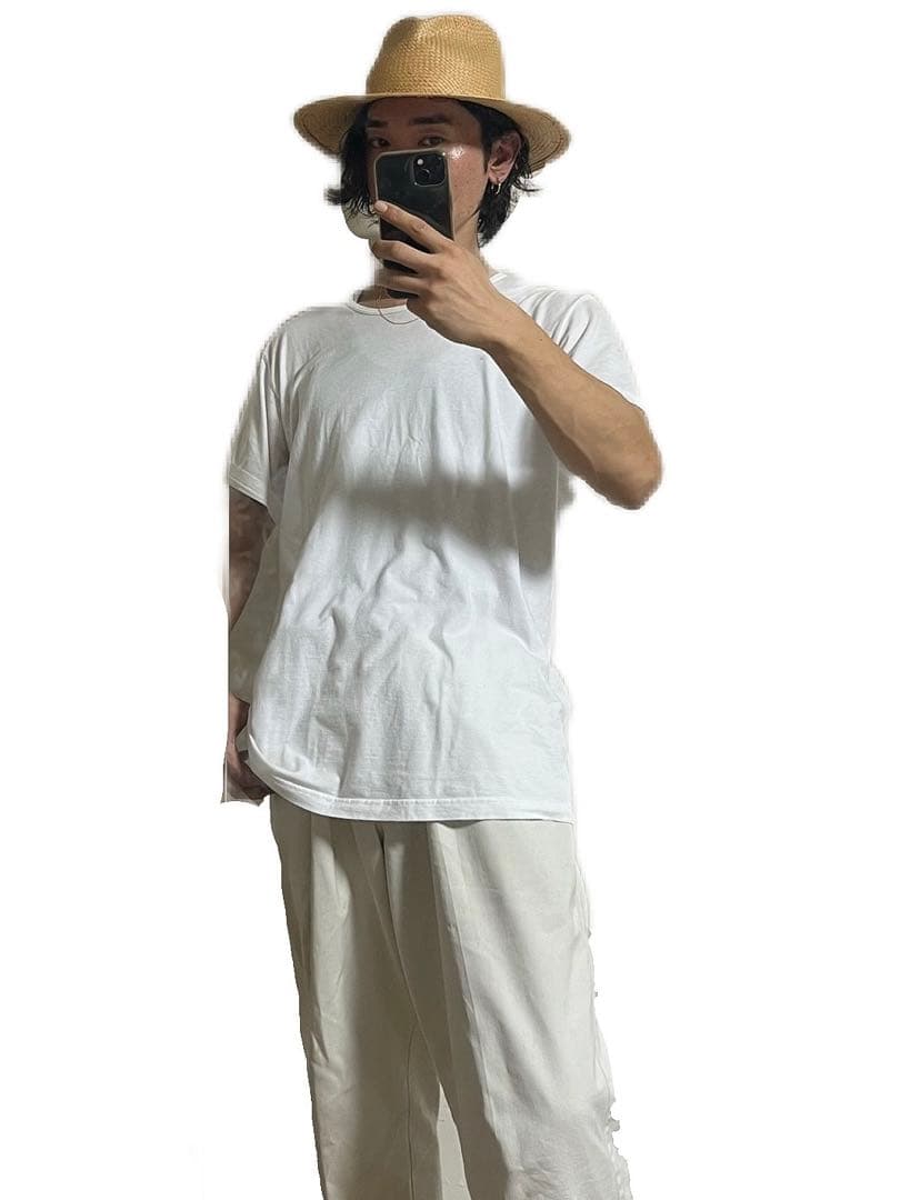 イタリア製 古着 ブロンテ 麦わら帽子 ハット フェドラハット ストローハット