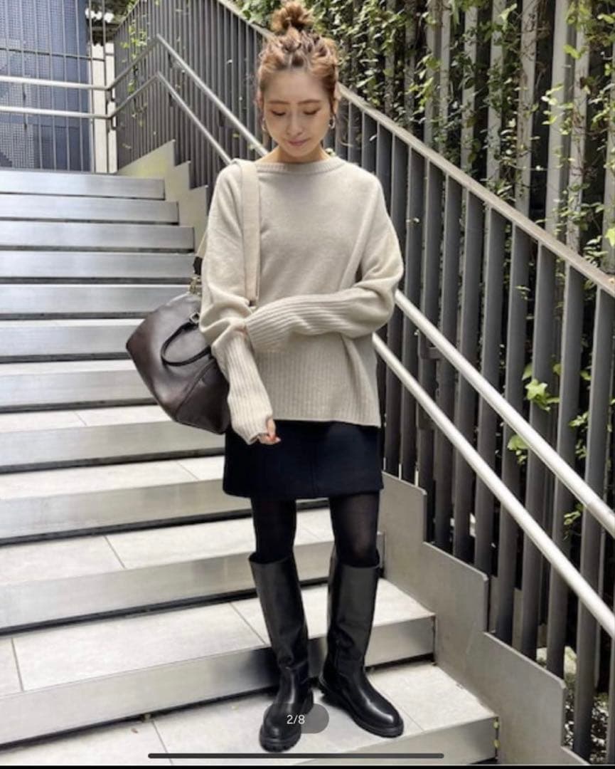 【紗耶香 】SPICK&SPAN メルトンAラインミニスカート