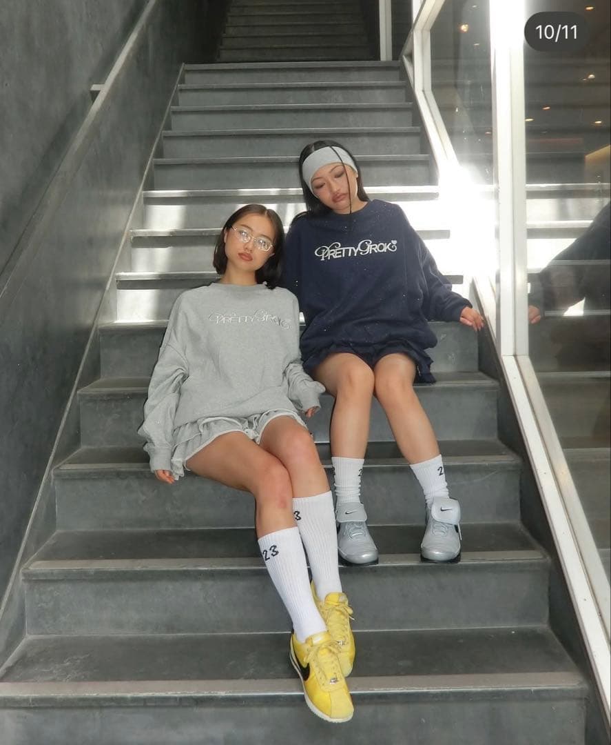 THT グリッターセットアップ　ネイビー