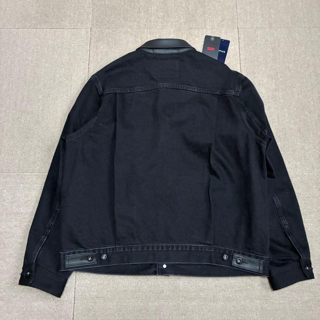 エディフィス 別注 リーバイス デニムジャケット 2nd タイプ レザー 黒