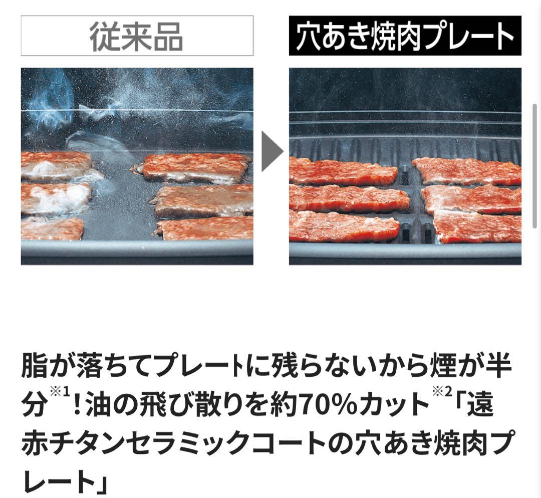 超美品　象印　EA-GZ30 穴あき焼肉プレート ステンレスブラック