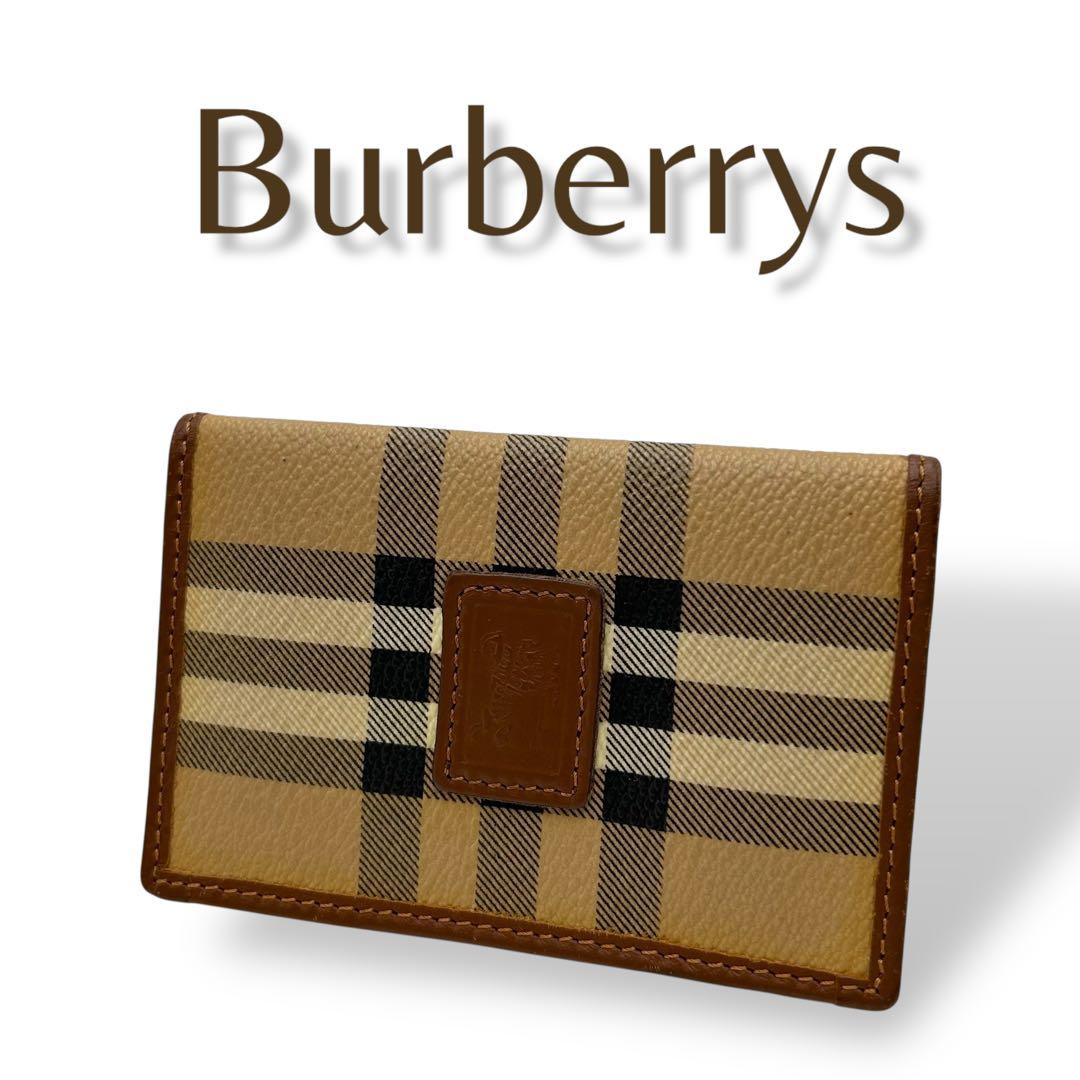 【美品】Burberrys バーバリー　名刺入れ　ノバチェック　希少　大人気モデ