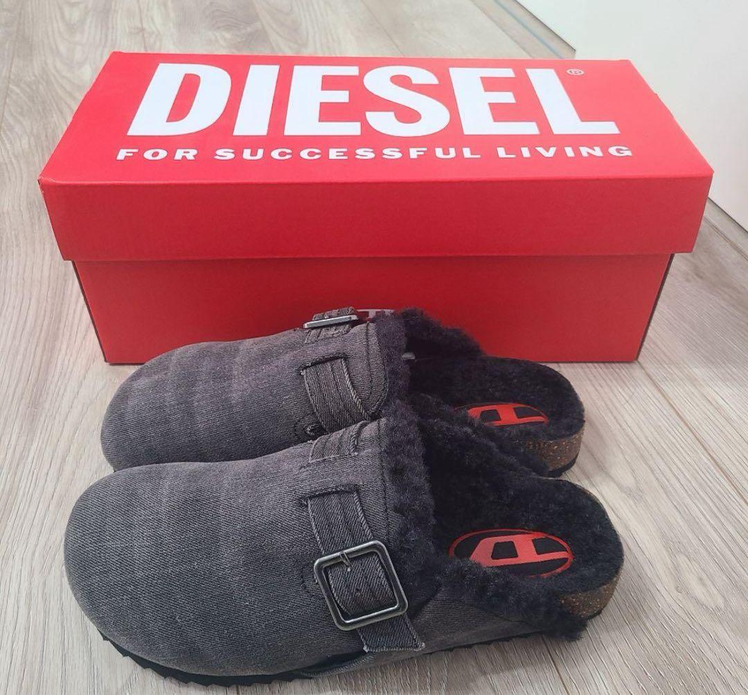 DIESEL D-WOODSTOCK X ブラック サンダル USA9