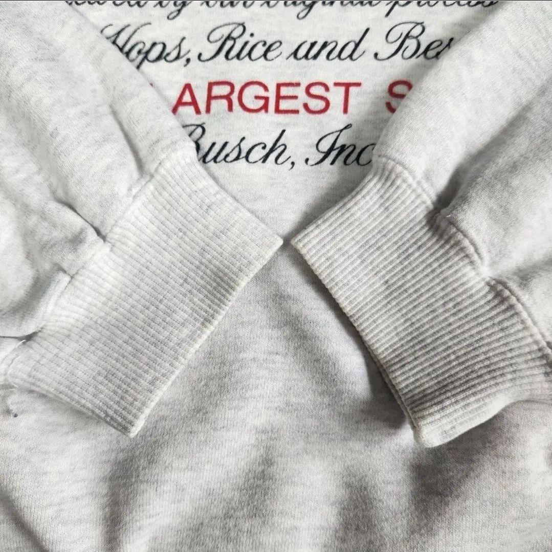 90s　Budweiser　バドワイザー　企業　スウェット　グレー　L相当