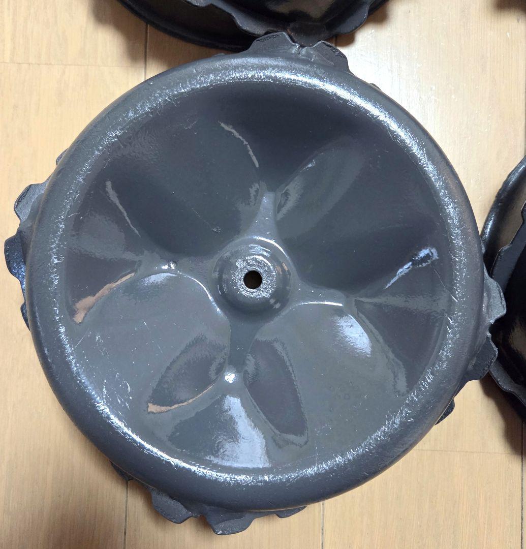 送料込み❗スパイダーモアーSP850スパイクタイヤ4個セット、農機具、草刈機