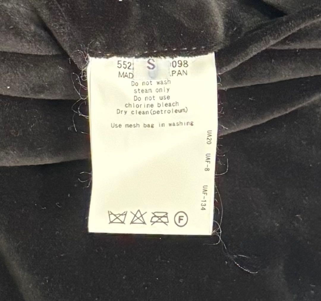 UNITED ARROWS & SONS ベロア チャイナ ジャケット 中綿