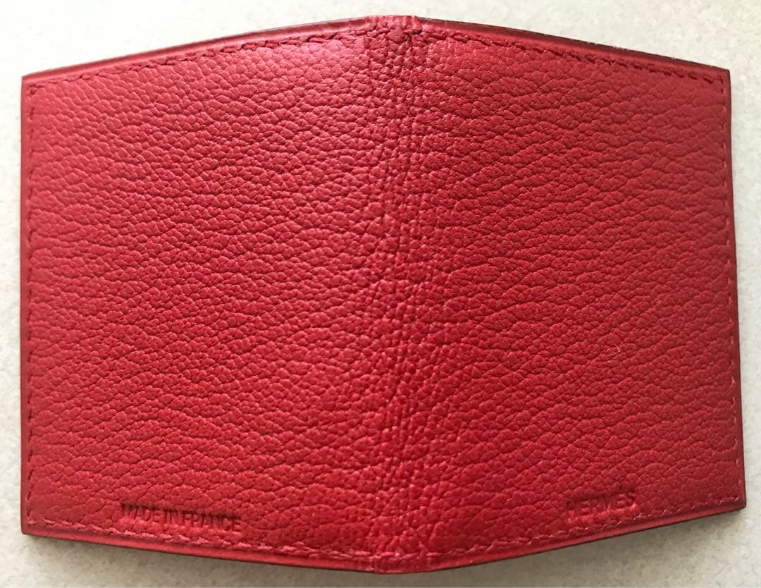 HERMES 赤 レザー ミニフォトフレーム