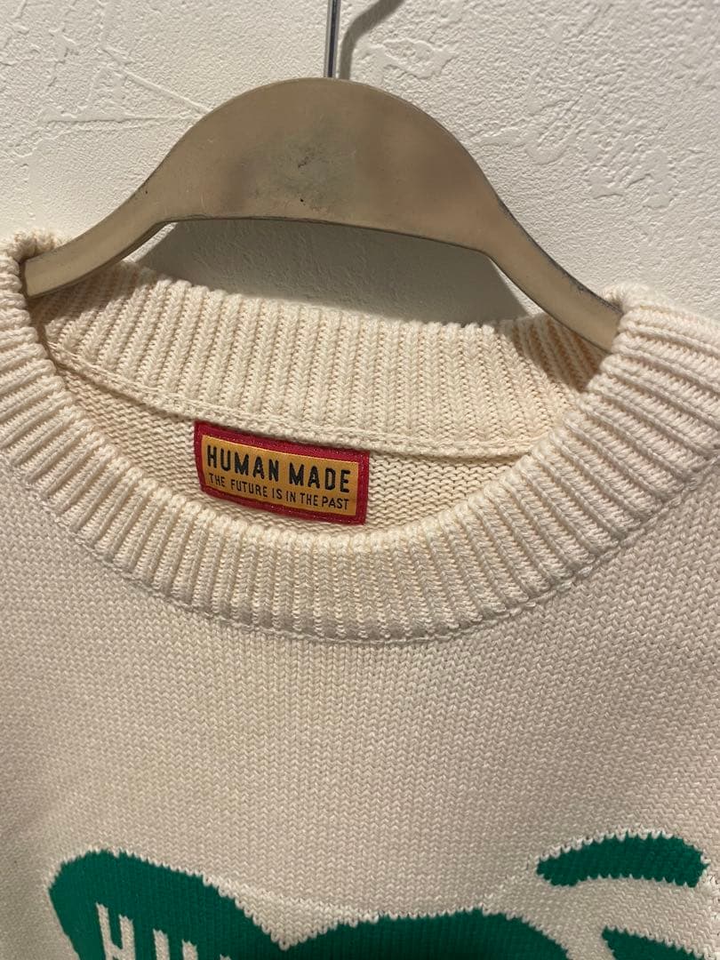 HUMAN HOPE HEART KNIT SWEATER タグなし