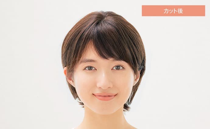 リネアストリア　ショートウィッグ　天使のエレガントショート人毛100%