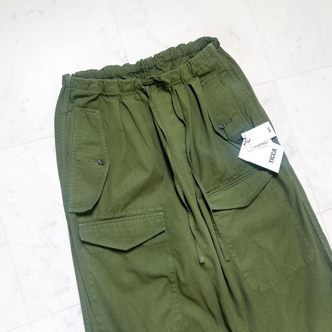 タグ付き未使用 TICCA ティッカ カーゴパンツ ワークパンツ カーキ