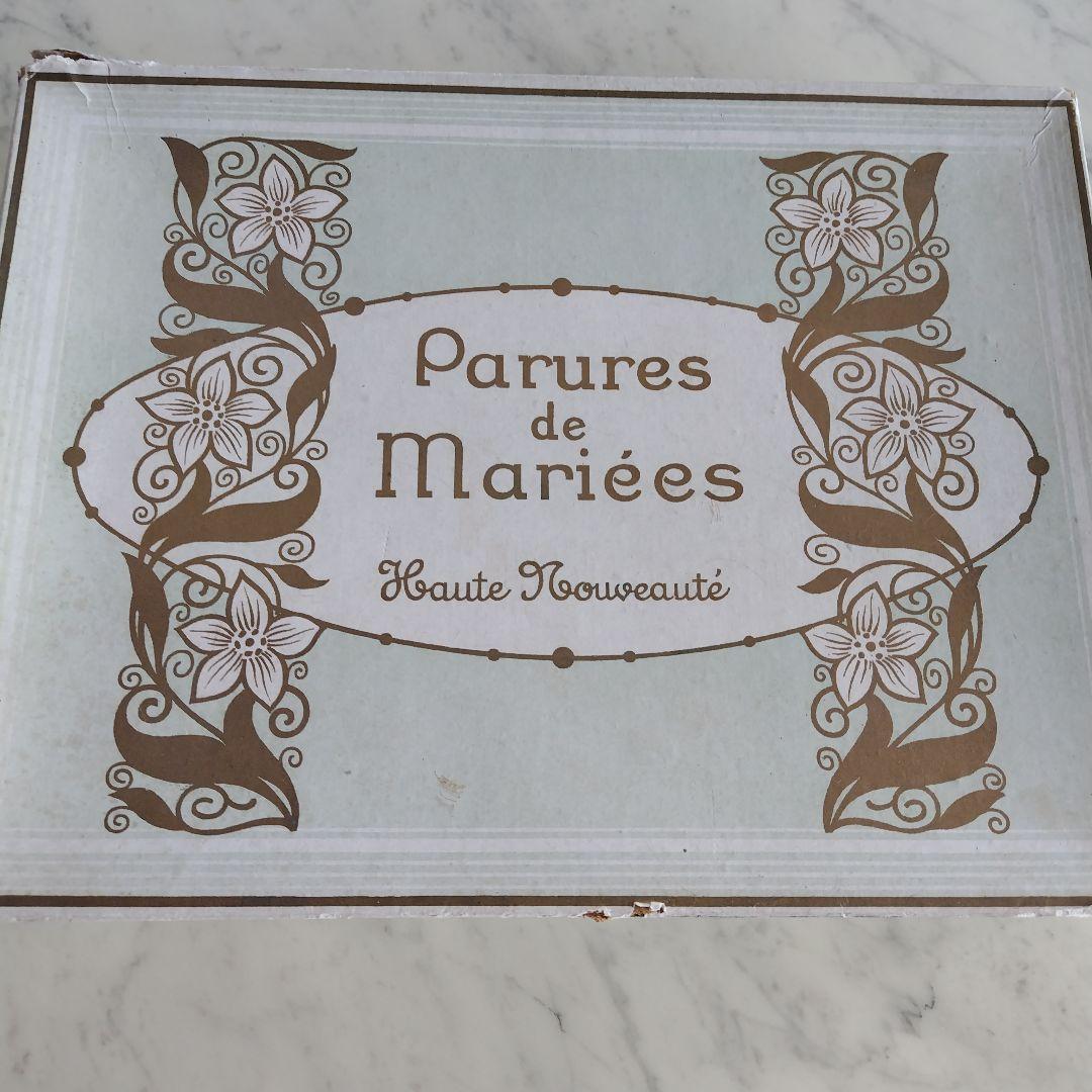 フランスアンティーク　ワックスフラワー花冠セット