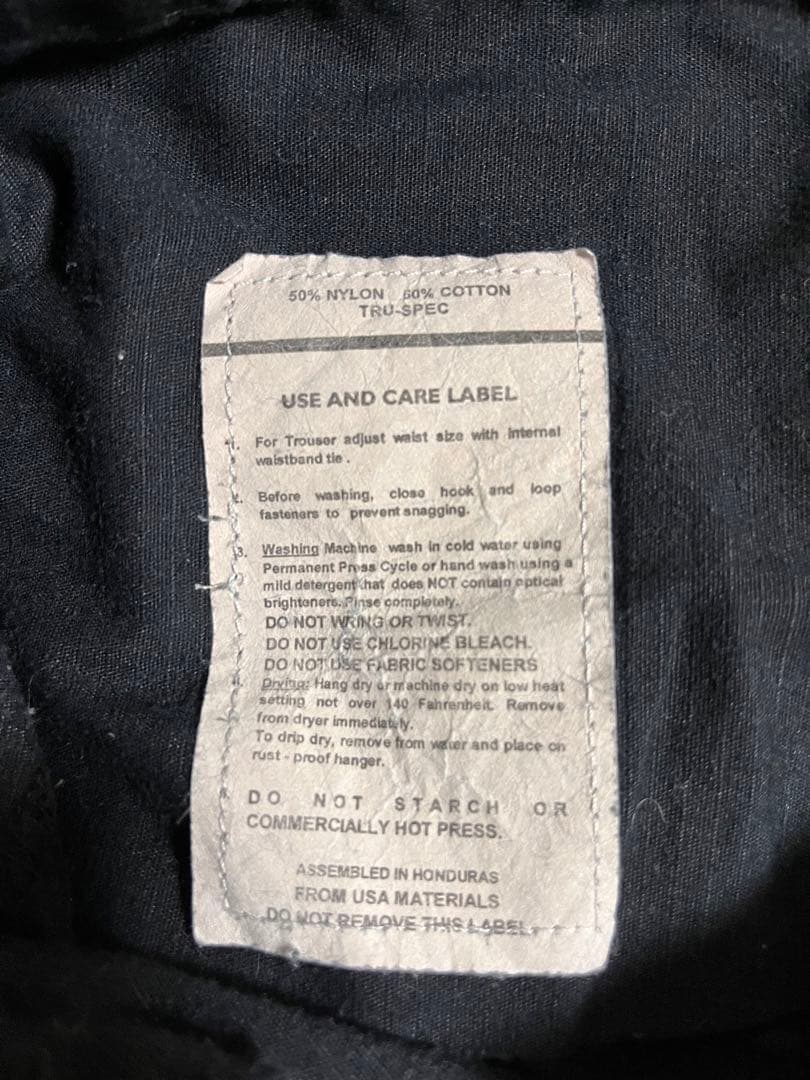 パンツ TRU-SPEC ACU CORDURA PANT BLACK M-SHORT
