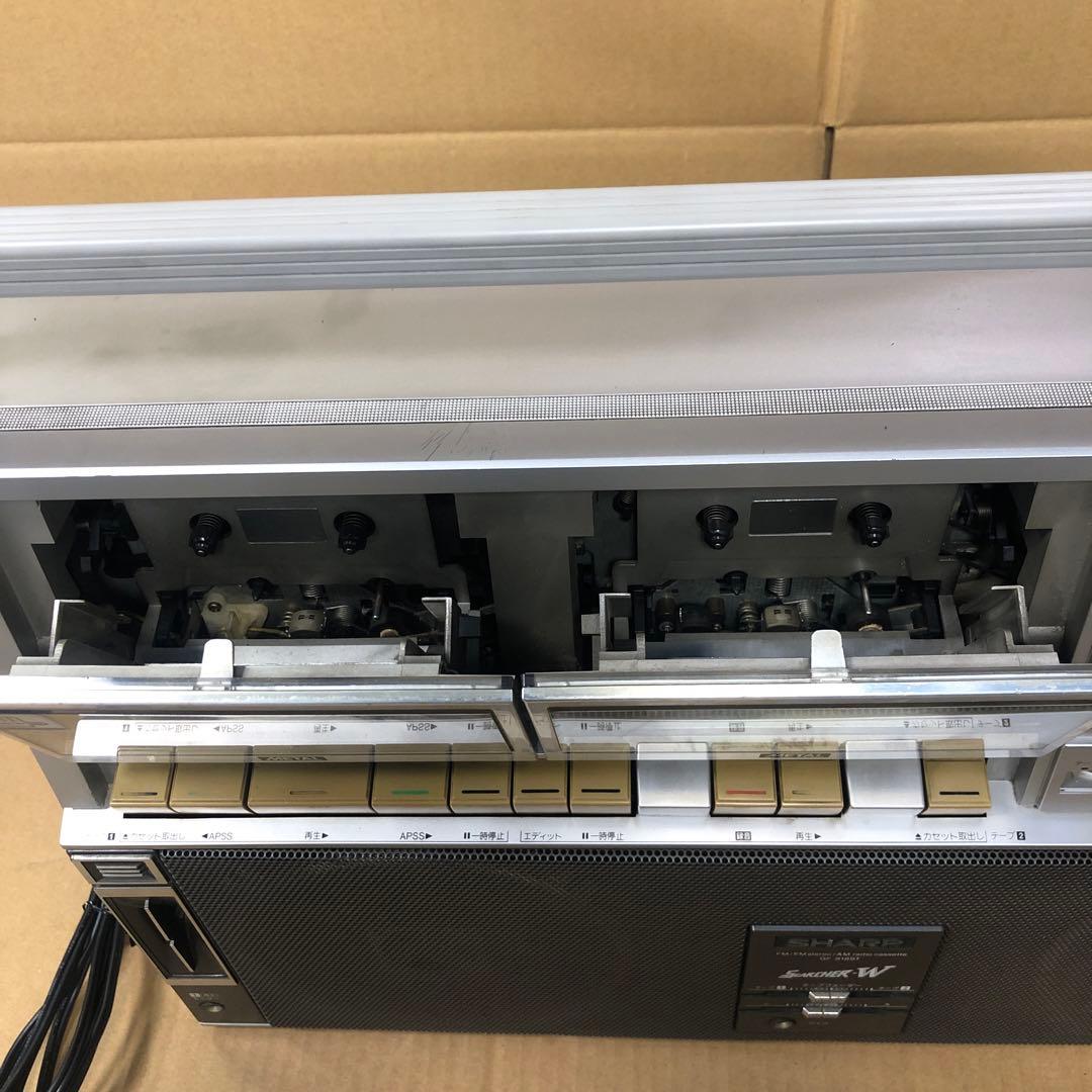 SHARP W ラジカセ　G F-818ST ジャンク扱い　レトロ