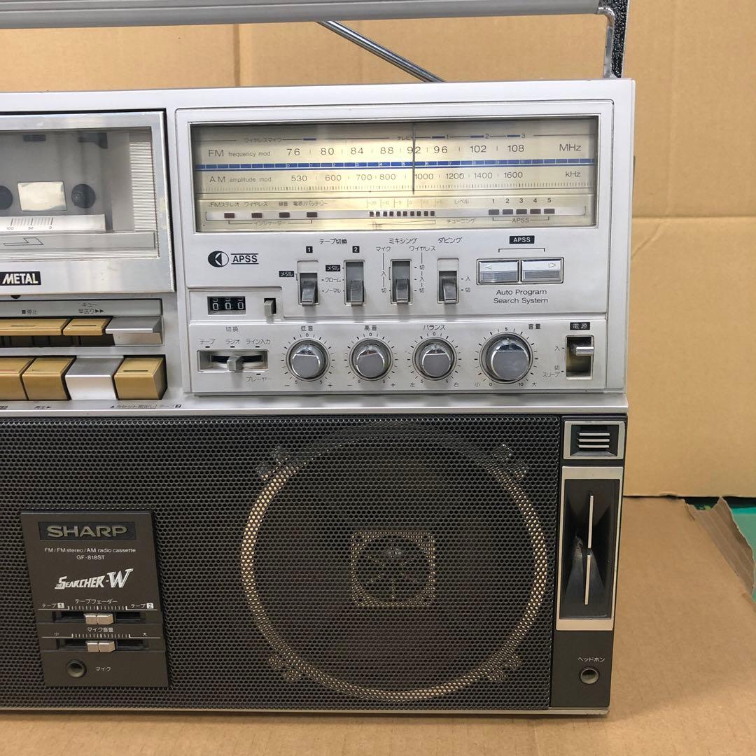 SHARP W ラジカセ　G F-818ST ジャンク扱い　レトロ
