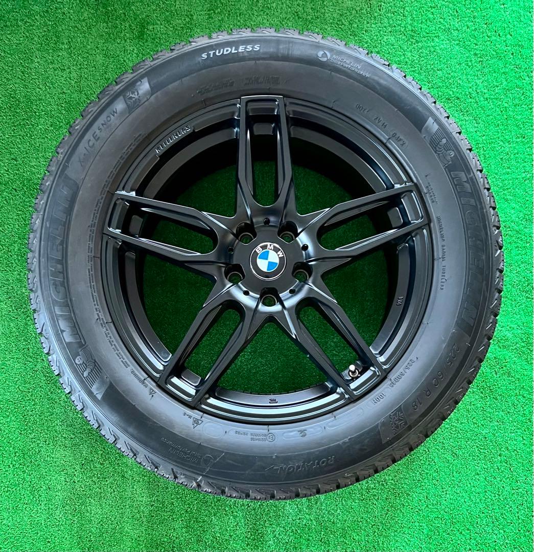  X3 X4 ケレナーズホイール＋バリ溝 ミシュラン冬タイヤ付き4本セット