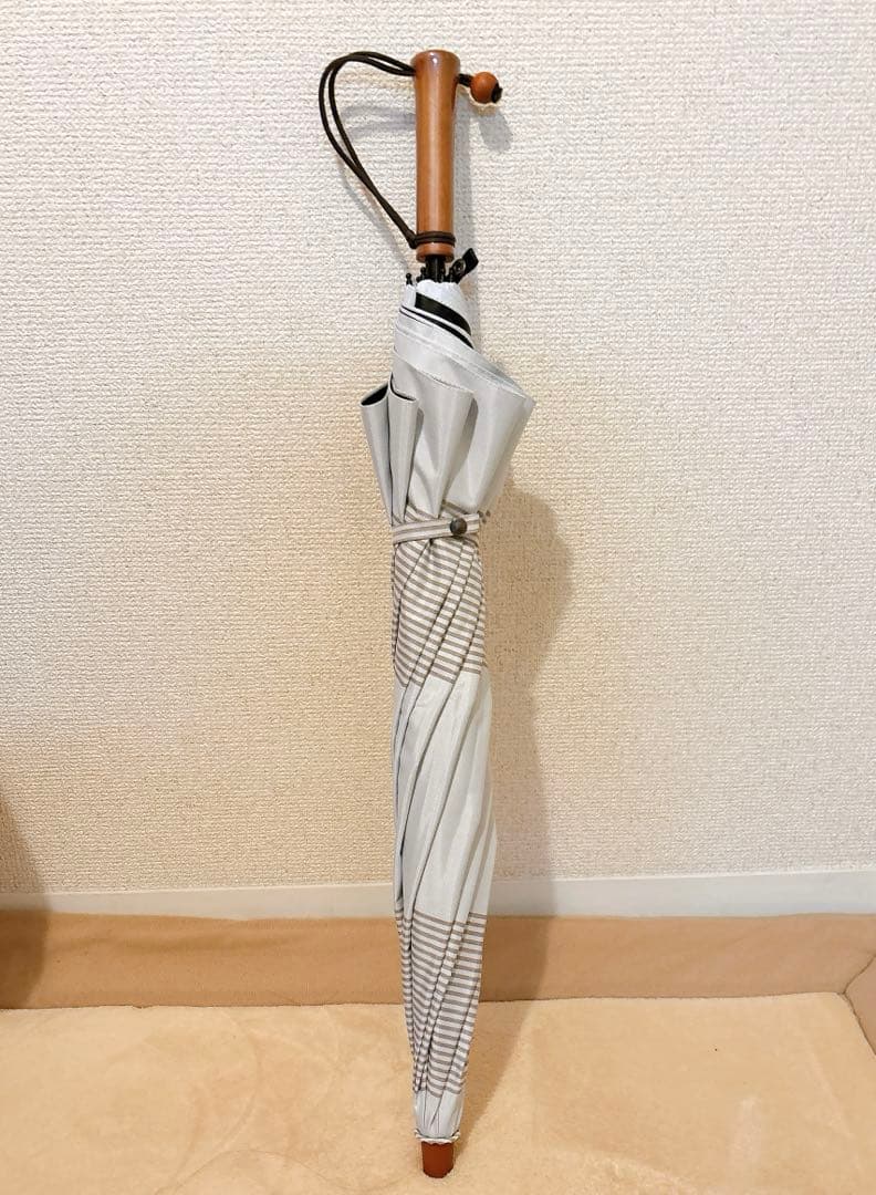 SUNBARRIER100 折りたたみ日傘 ２段折 / ボーダー