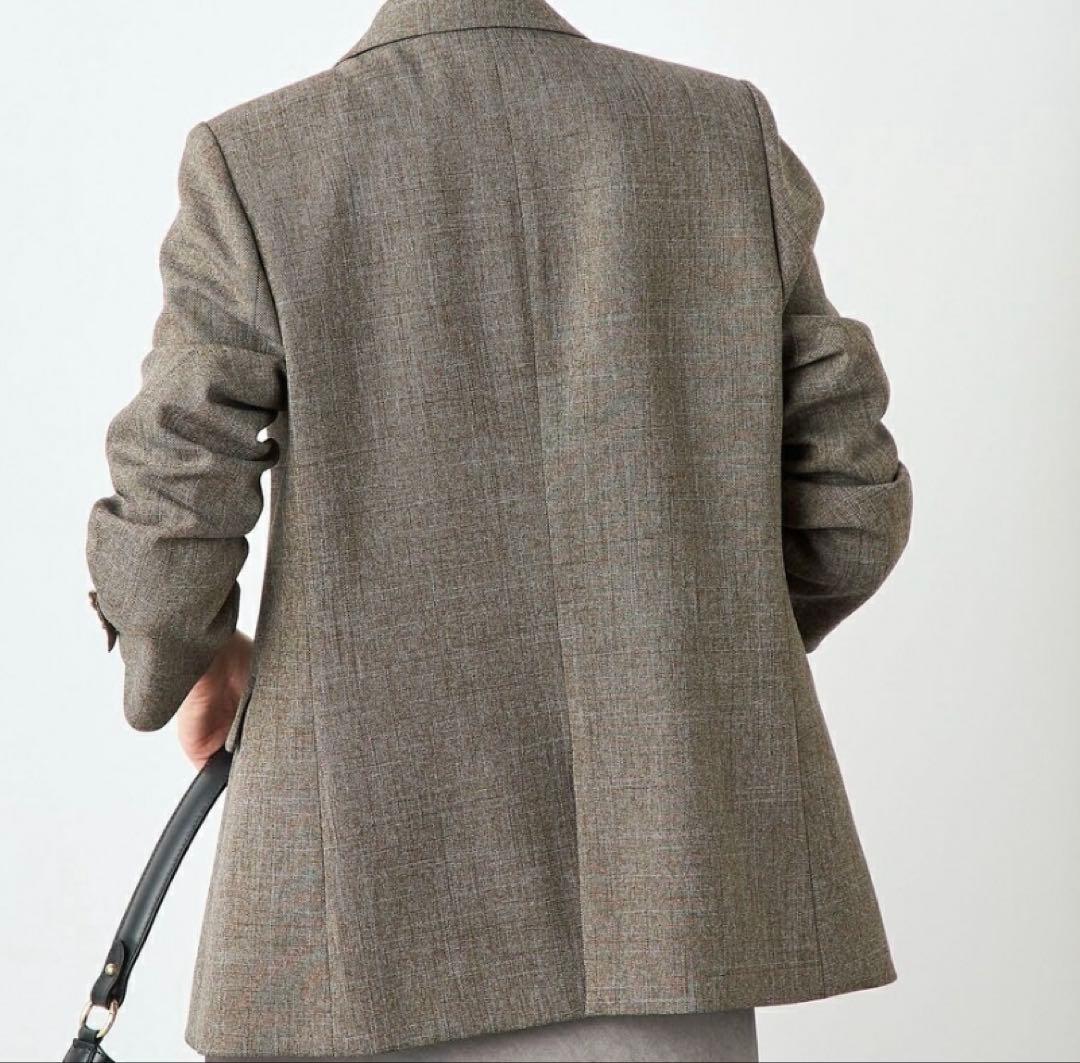 NOLLEY'S シャーグダブルジャケット グレー